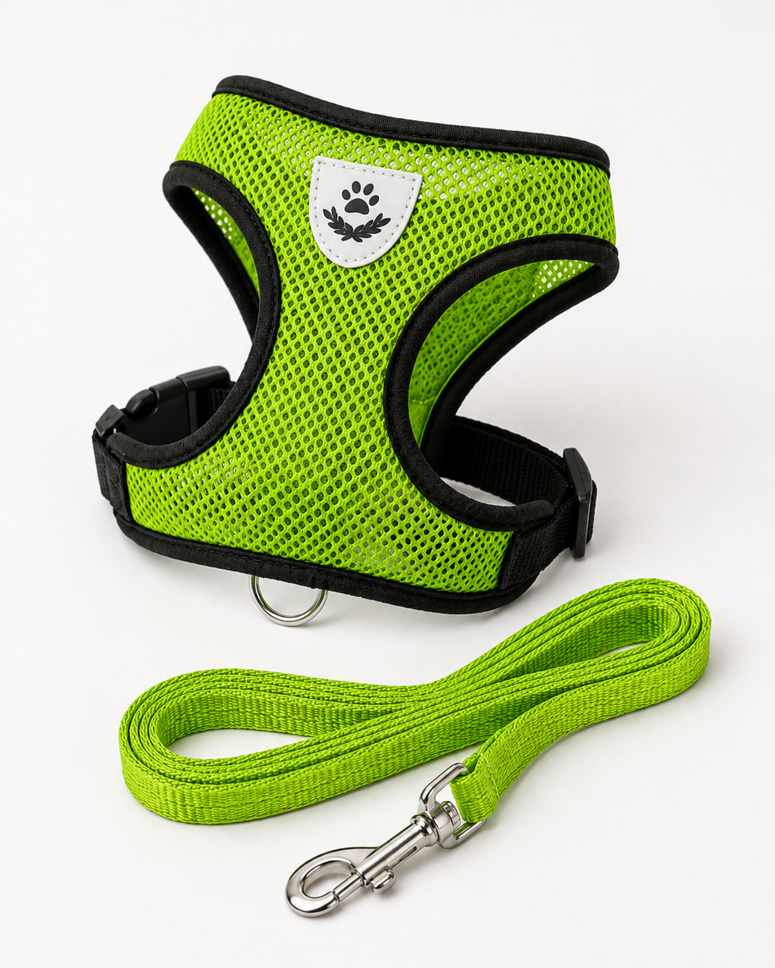 Secure clip built into the harness.